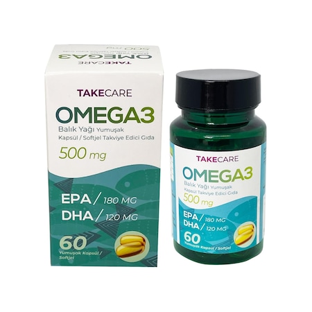 Takecare Omega 3 Balık Yağı 500 Mg 60 Softjel