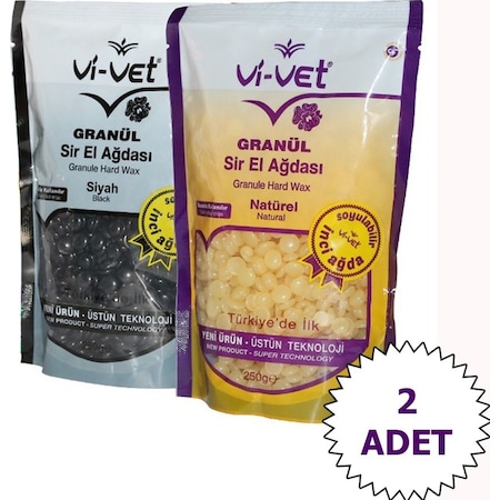 Vi-Vet Granül Sir El Ağdası Natürel 250 G + Siyah 250 G