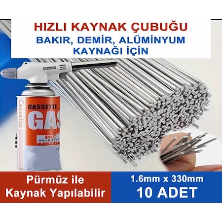 1.6 MM Alüminyum Alaşımlı Bakır - Demir - Aleminyum Kaynağı İçin Hızlı Kaynak Teli