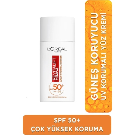 L'Oreal Paris Revitalift Clinical Leke Karşıtı Koruyucu Güneş Kremi SPF50+ 50 ML