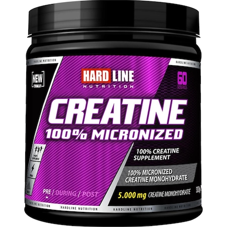 Hardline Kreatin Mikronize 300 Gr 60 Servis Creatine Saf Aromasız