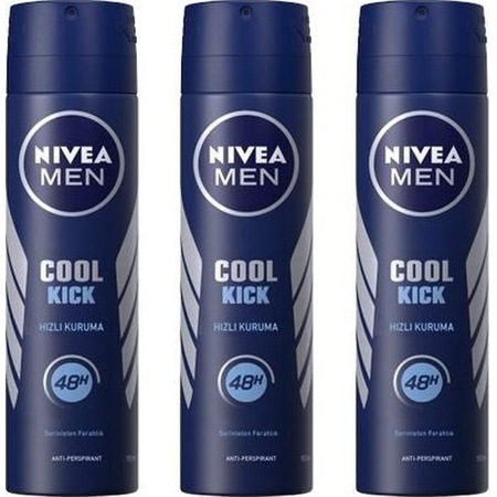 Nivea Men Deodorant Cool Kick 3 x 150 ML