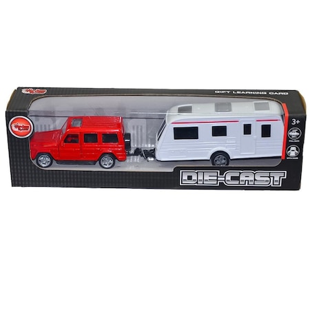 XFD1002 Kutulu Karavan Çeken Die-Cast Araba - Vardem Oyuncak