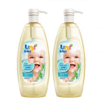 Uni Baby Saç ve Vücut Şampuanı 2 x 700 ML