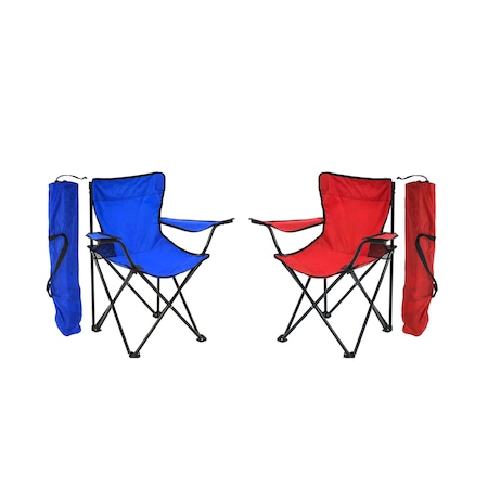 Exent Katlanır Çantalı Rejisör Kamp Sandalyesi 2'li Çok Renkli