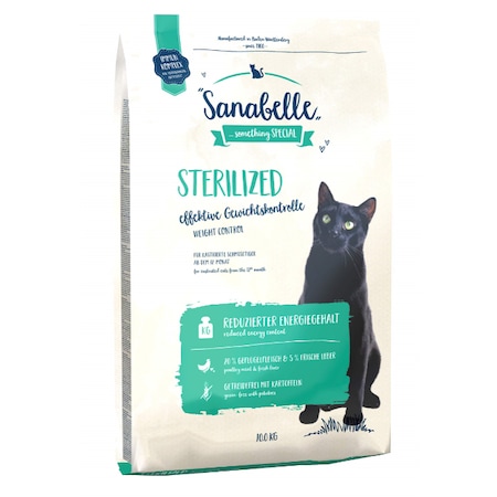 Sanabelle Sterilised Kısırlaştırılmış Tahılsız Yetişkin Kedi Maması 10 KG