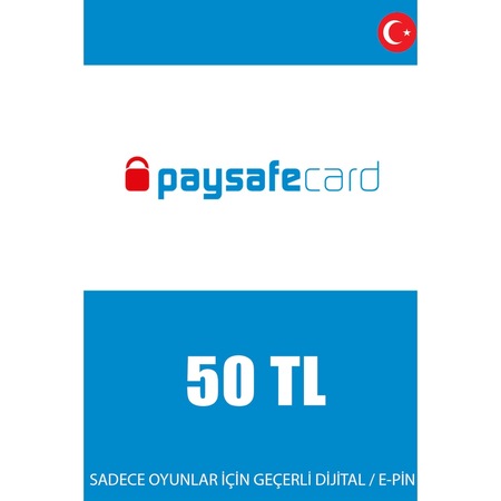 Paysafecard 50 Tl Prepaid Card - Paysafe Kart (444255348)