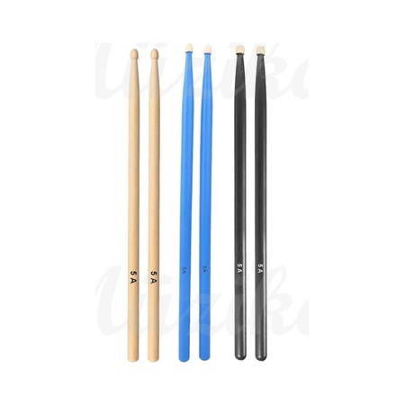 Chroma Baget - Davul - 3 Çift Bateri Bageti Drumsticks 5a Pürüzsüz Yüzey