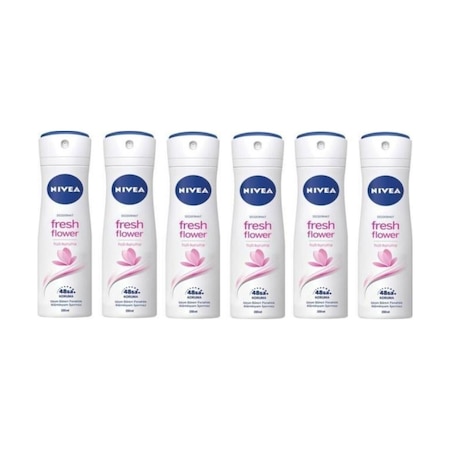 Nivea Fresh Flower Kadın Sprey Deodorant 6 x 150 ML