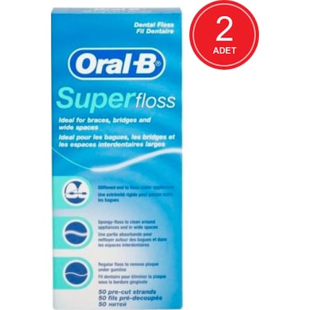 Oral-B Super Floss Diş İpi 50'li x 2 Paket