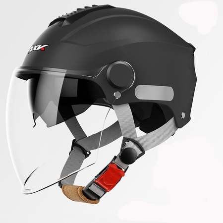 Eternal Luck Bk-309 Elektrikli Bisiklet Kaskı Dört Mevsim Açık Yarım Kask Siyah