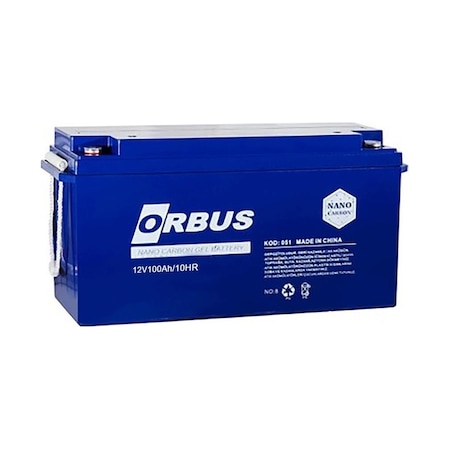 Orbus 12 Volt 100 Amper Jel Akü Karbon Jel Akü Derin Döngü