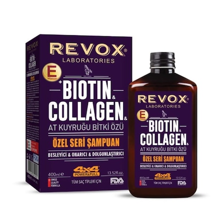 Revox Biotin Collagen At Kuyruğu Bitki Özlü Şampuan 400 ML