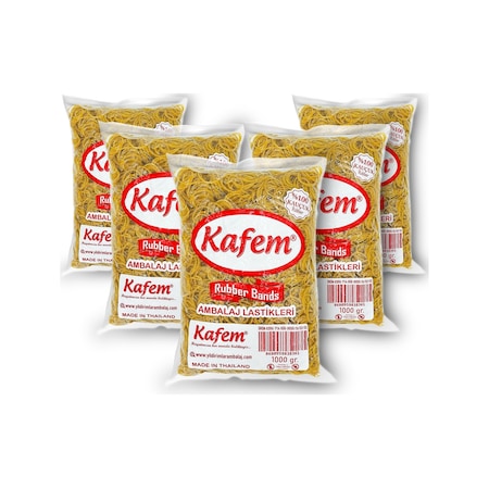 Kafem Ambalaj Lastiği 40 mm 5 Paket x 1 KG