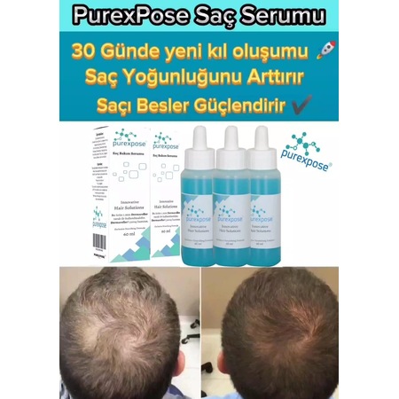 Purexpose Mavi Saç Bakım Serumu 3 x 60 ML