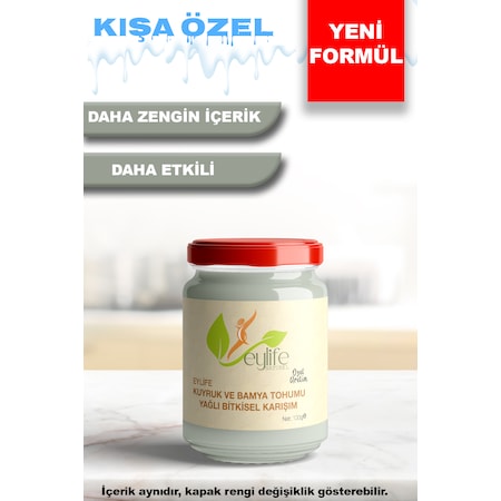 Eylife Naturel Kuyruk ve Bamya Tohumu Yağlı Bitkisel Karışım Krem 100 ML