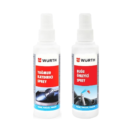 Würth Yağmur Kaydırıcı 150 Ml + Buğu Önleyici 150 Ml N11.659