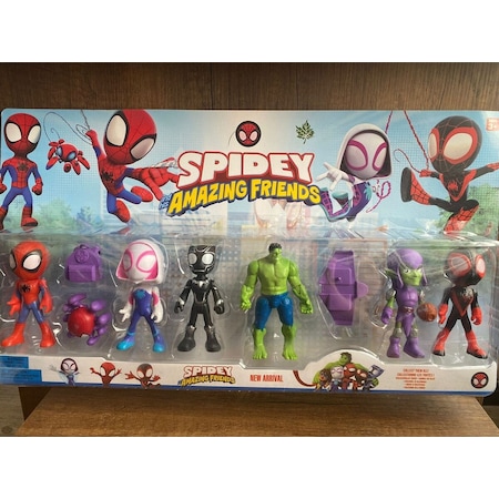 Spiderman Spidey Ve Arkadaşları 6'lı Figür Set Oyuncak Spiderman Figür 6lı Set