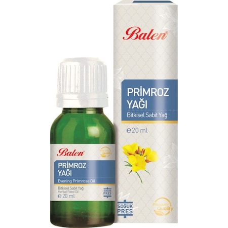 Balen Primroz Yağı Soğuk Pres Aromatik Yağ 20 ML