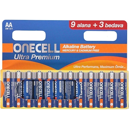 Onecell LR6 Ultra Premium AA Kalem Pil 12'li