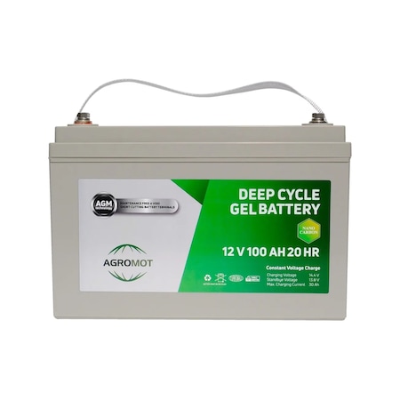 Agromot 12v 100 Ah Jel Akü Deep Cycle Nano Carbon Agm Battery