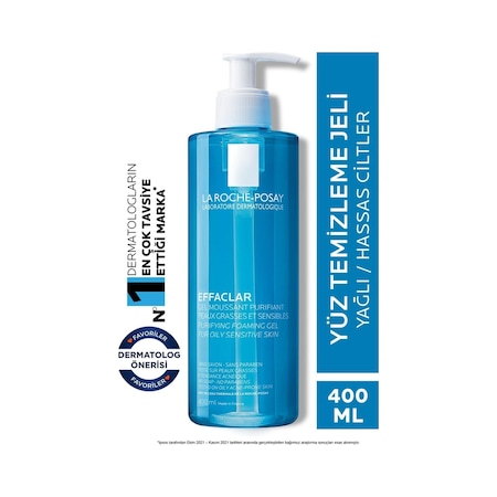 La Roche Posay Effaclar Yağlı ve Akneye Eğilim Gösteren Ciltler İçin Temizleme Jeli 400 ML