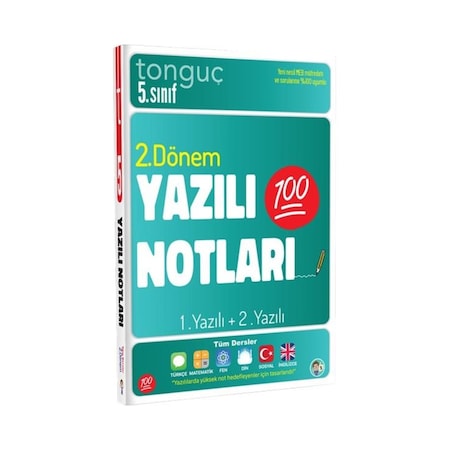 5.Sınıf 2.Dönem 1 Ve 2.Yazılı Notları Tonguç Akademi Yayınları