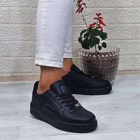 Pierre Cardin 31370-31371 Siyah Fuspetli Hafif Spor Ayakkabı 001