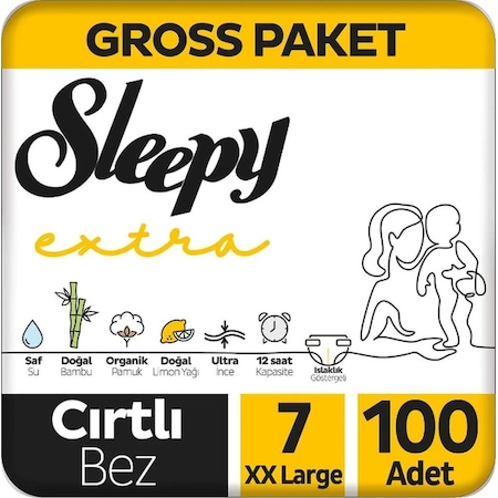 Sleepy Extra Gross XXL Bebek Bezi 100 Adet