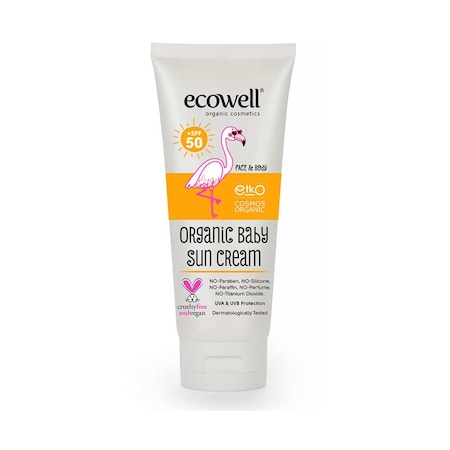 Ecowell Organik SPF50+ Bebek Güneş Kremi 110 G