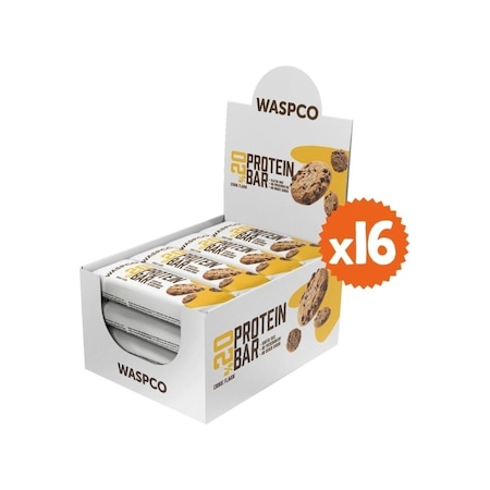 Waspco Protein Bar Kurabiye Aromalı 40 G X 16 Adet