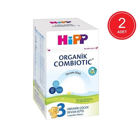 Hipp 3 Organik Combiotic Devam Sütü 1+ Yaş 2 X 800 G