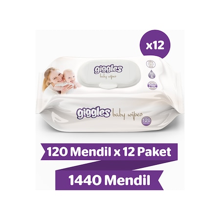 Giggles Baby Wipes Islak Mendil 12 X 120'Li