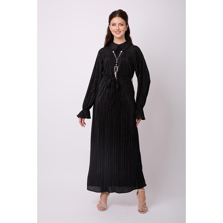 Violevin Er-cool Kadın Krep Elbise 8073-21-siyah