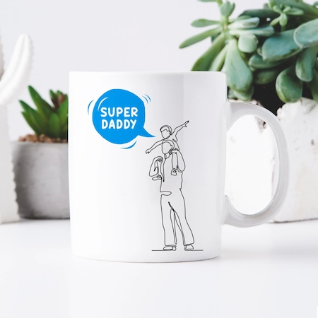 Father S Day Gift, Supper Daddy, Mug For Dad, For Father Of Boy, Best Father Mug, Mug For Daddy