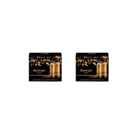 Slazenger Gold Erkek Parfüm EDT 2 x 125 ML + Deodorant 2 x 150 ML