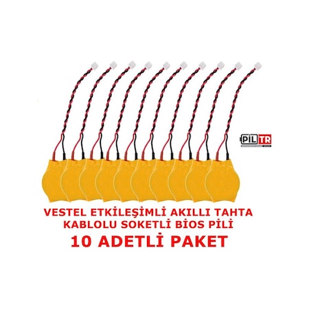 Vestel Faz-1 Ve Faz-2 Etkileşimli Akıllı Tahta Bios Pili 10 Adet