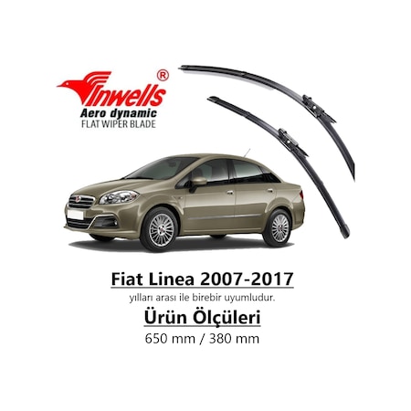 Fiat Linea 2007 - 2017 İnwells Ön Muz Silecek Takımı