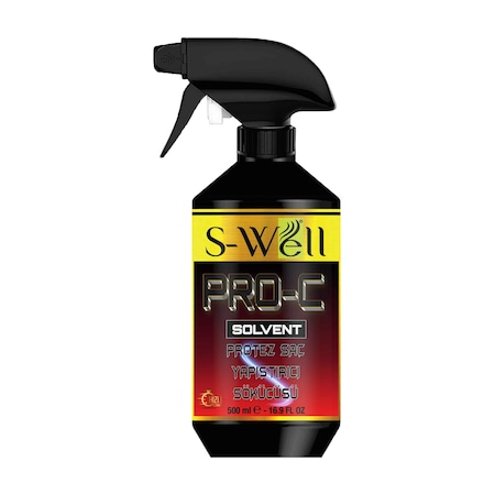 S-Well Pro-C Solvent Protez Saç Bant Sökücüsü 500 ML