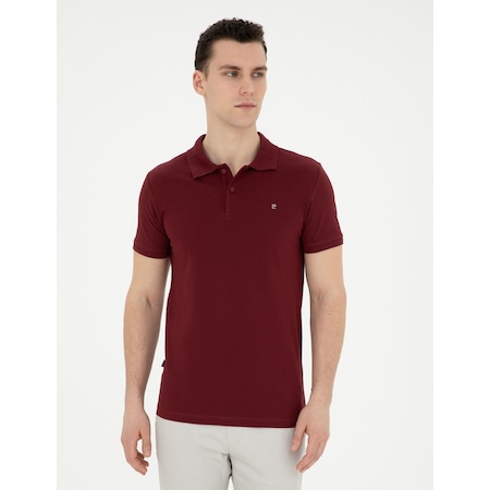 Pierre Cardin Erkek Bordo Tişört Basic 50291625-vr014