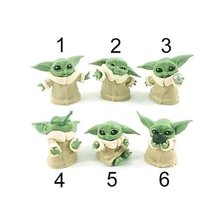 Star Wars 3d Baby Yoda Mini Figür Oyuncak 6cm Mm2679-1