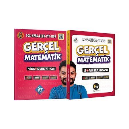 Gerçel Matematik Dgs Kpss Ales Video Ders Kitabı-soru Bankası Set