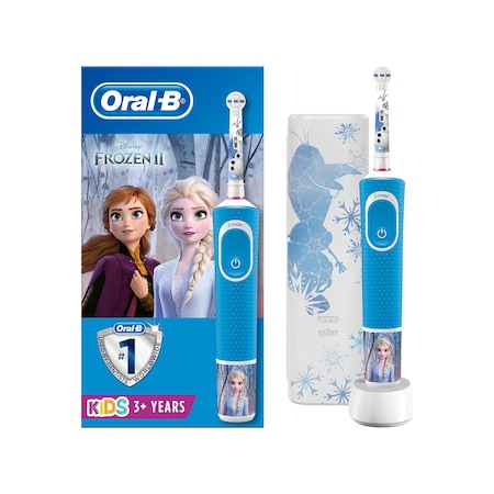 Oral-B Çocuklar İçin Şarj Edilebilir Diş Fırçası D100 Frozen Özel Seri + Seyahat Kabı