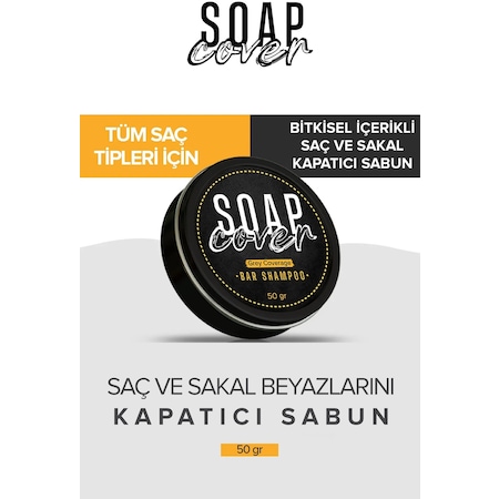 Soap Cover Saç ve Sakal Koyulaştıran Sabun 50 G