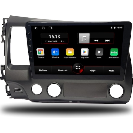 Avaydel Honda Civic FD6 Android Carplay Multimedya 2007-2011 8GB RAM + 128GB Hafıza + 4 Çekirdek