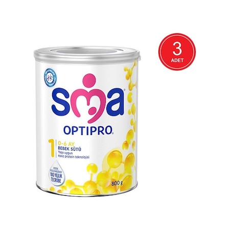 SMA Optipro 1 Probiyotik Bebek Sütü 800 gr 3 Adet