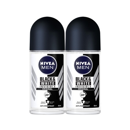 Nivea Men Invisible Black & White Roll-On Deodorant 2 x 50 ML