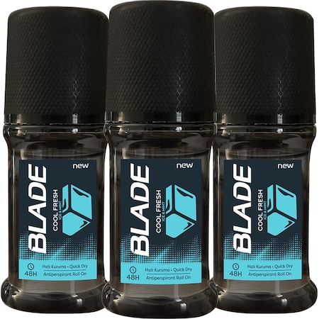 Blade Cool Fresh 48H Erkek Roll-On Deodorant 3 x 50 ML