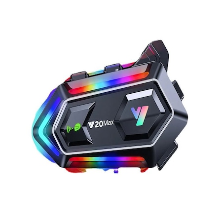 Y2-Max Rgb 4XEG Ses Ipx6 Su Geçirmez İntercom 5.3 Bluetooth Kask Kulaklığı