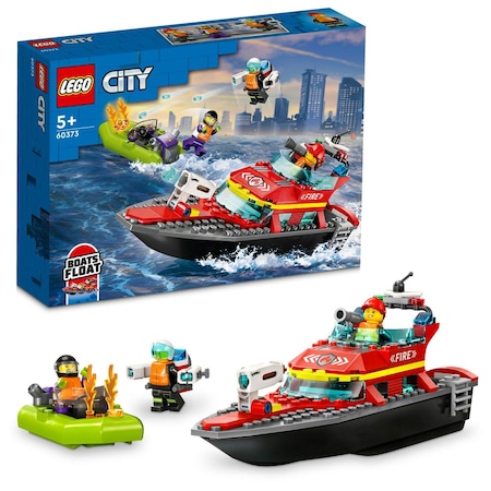 LEGO® City İtfaiye Kurtarma Teknesi 60373 5+ Yaratıcı Oyuncak Yapım Seti - 144 Parça
